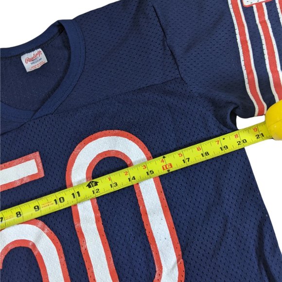 Vintage Rawlings Chicago Bears Football Jersey #50 Singletary - Navy Medium GHS - Picture 13 of 14